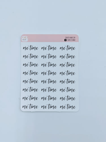 Me Time Script Stickers